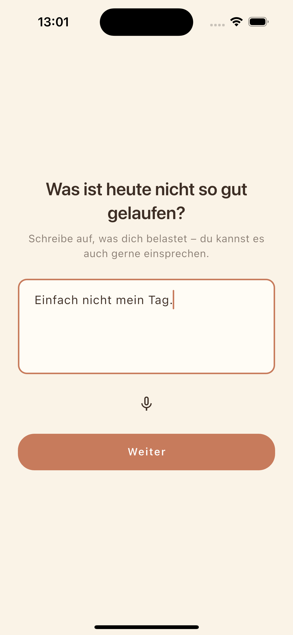 Negatives Tagebuch